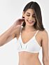 Softline Women's Non Padded Wire Free Bra in Cotton Stretch Fabric with Elastic Straps, Full Cup design, and Hook Closure