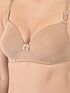 Softline Women's Padded Wire Free T-Shirt Bra in Cotton Stretch Fabric with Elastic Straps, Full Cup design, and Hook Closure