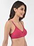 Softline Women's Non Padded Wire Free Bra in Cotton Stretch Fabric with Elastic Straps, Full Cup design, and Hook Closure