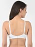 Softline Women's Non Padded Wire Free T-shirt Bra in Cotton Poly Fabric with Cross Neck Elastic Straps, Full Cup design, and Hook Closure