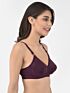 Softline Women's Non Padded Wire Free   T-shirt  Bra in Cotton Poly Fabric with Cross Neck Elastic Straps, Double Layered Moulded Cups, and Hook Closure 