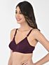 Softline Women's Non Padded Wire Free   T-shirt  Bra in Cotton Poly Fabric with Cross Neck Elastic Straps, Double Layered Moulded Cups, and Hook Closure 