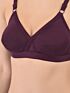 Softline Women's Non Padded Wire Free   T-shirt  Bra in Cotton Poly Fabric with Cross Neck Elastic Straps, Double Layered Moulded Cups, and Hook Closure 